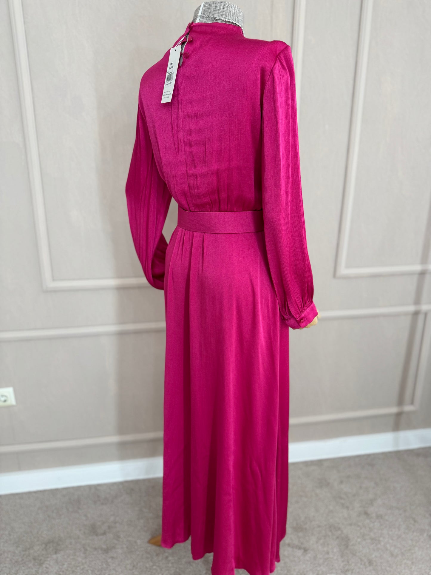 Haljina s pojasom pink