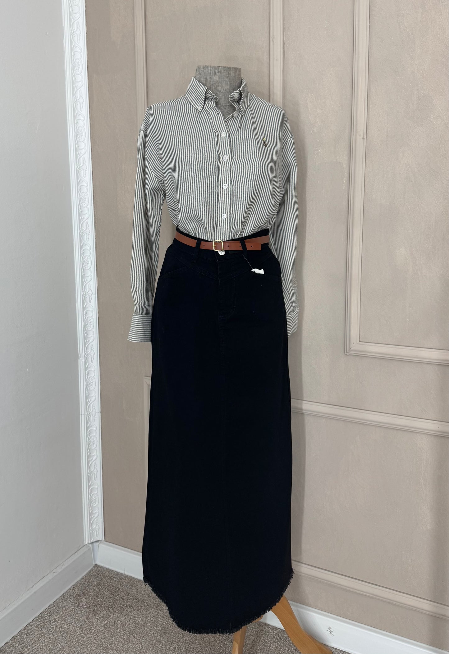 Suknja DENIM crna