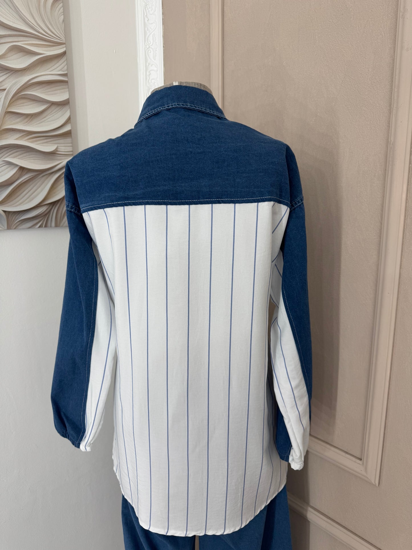 Komplet DENIM kosulja i pantalone svijetli no.1