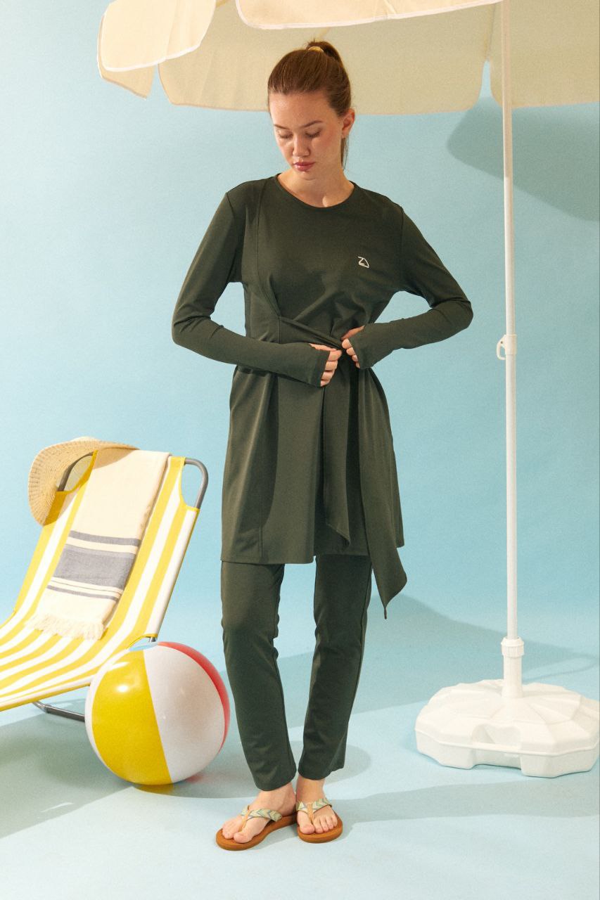 Burkini maslinasto zeleni