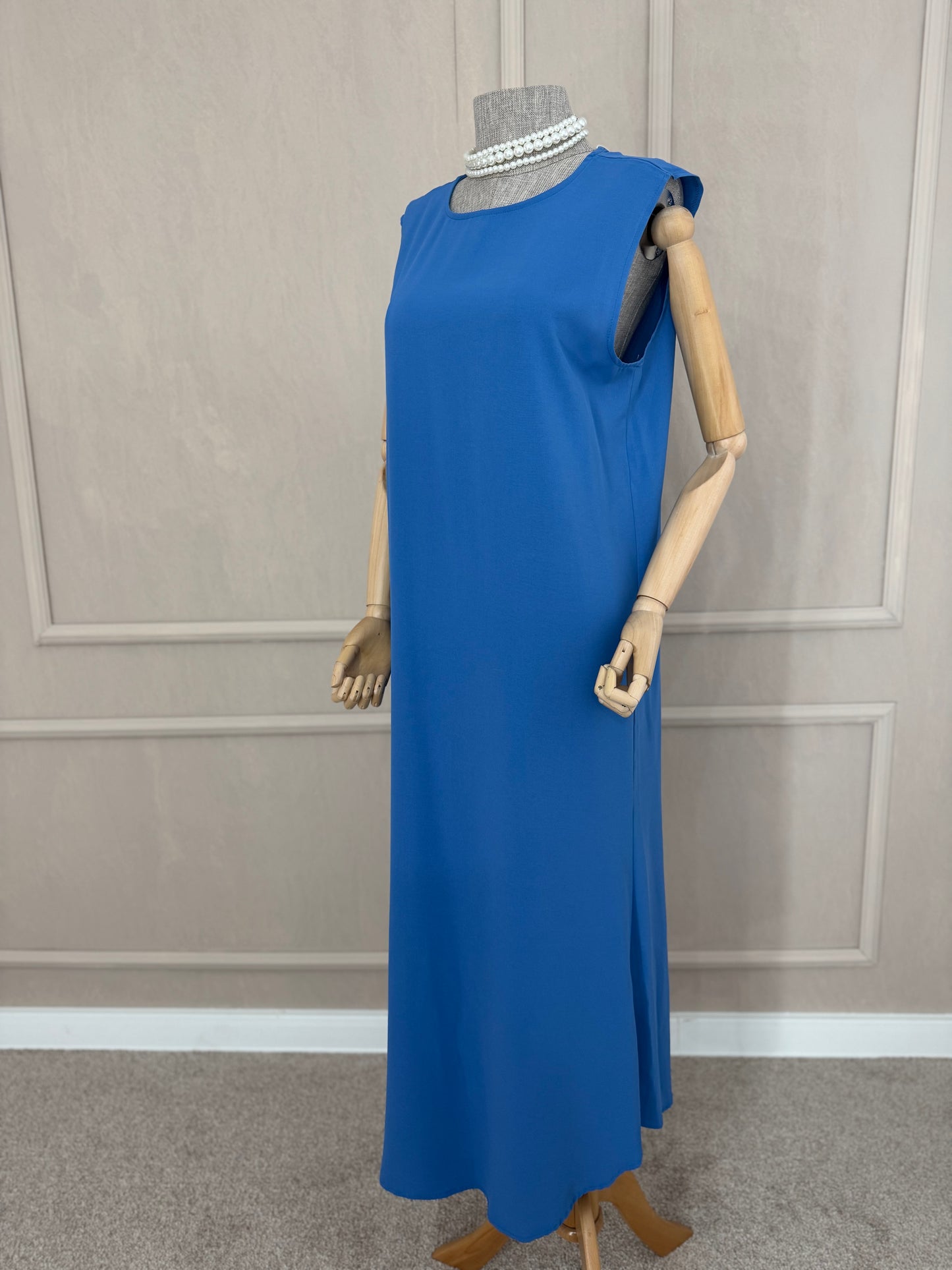 Abaya sa volanima plava