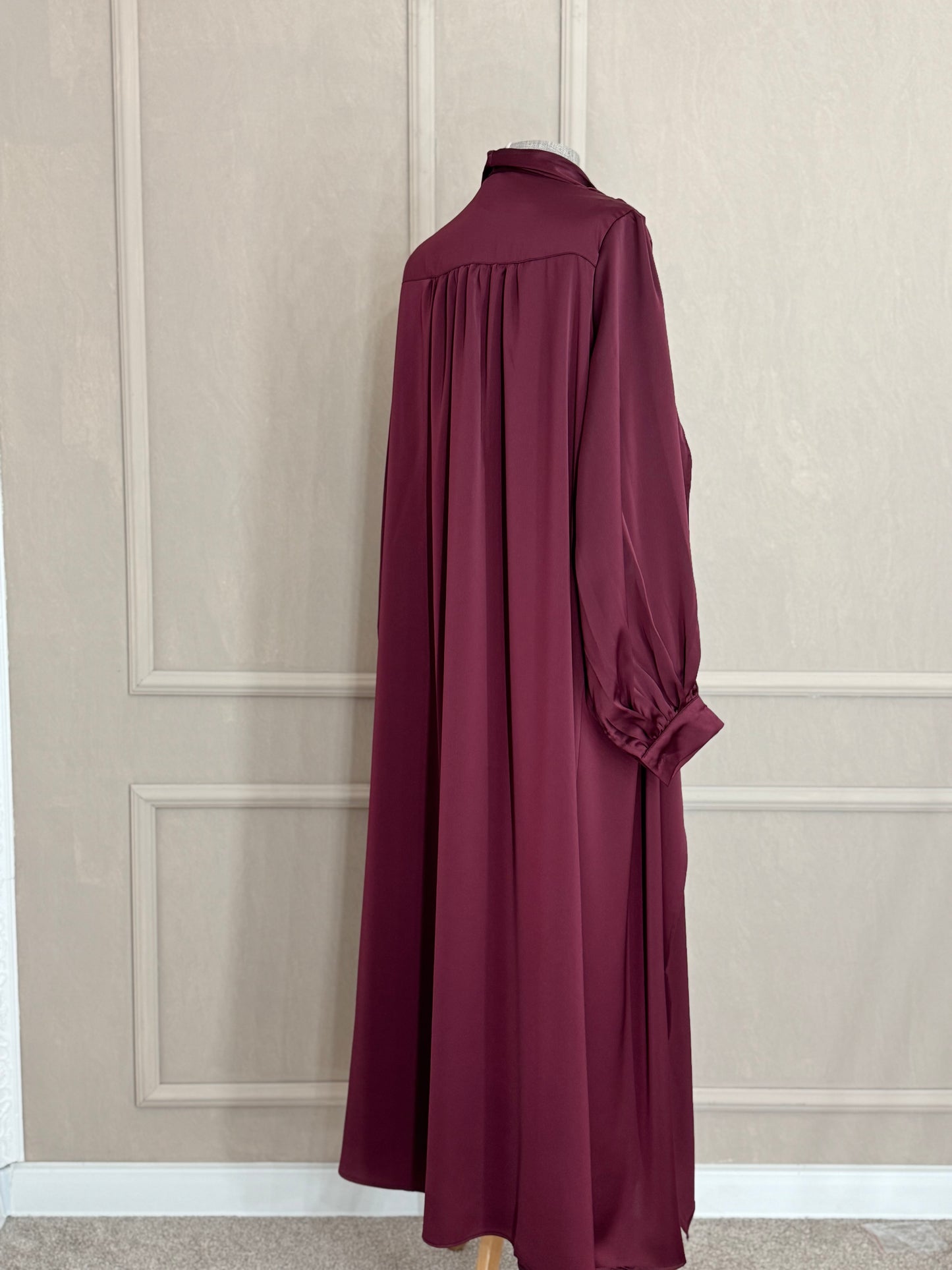 Set ( abaya, podhaljina i pojas) bordo