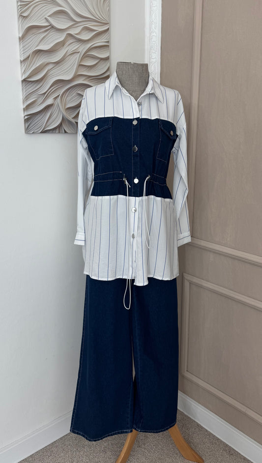Komplet DENIM kosulja i pantalone tamni no.2