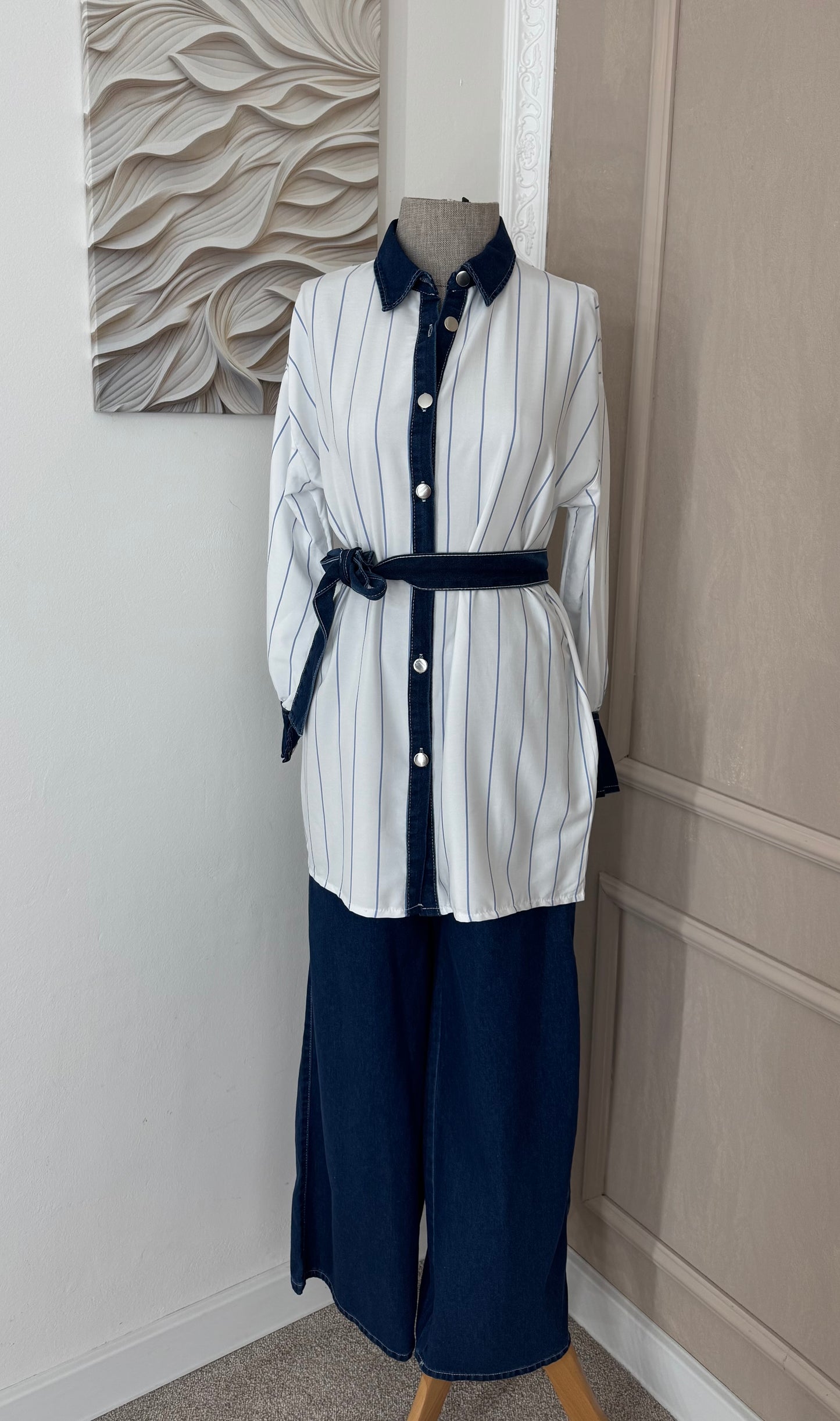Komplet DENIM kosulja i pantalone tamni