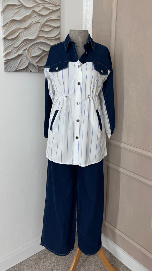 Komplet DENIM kosulja i pantalone tamni no.1