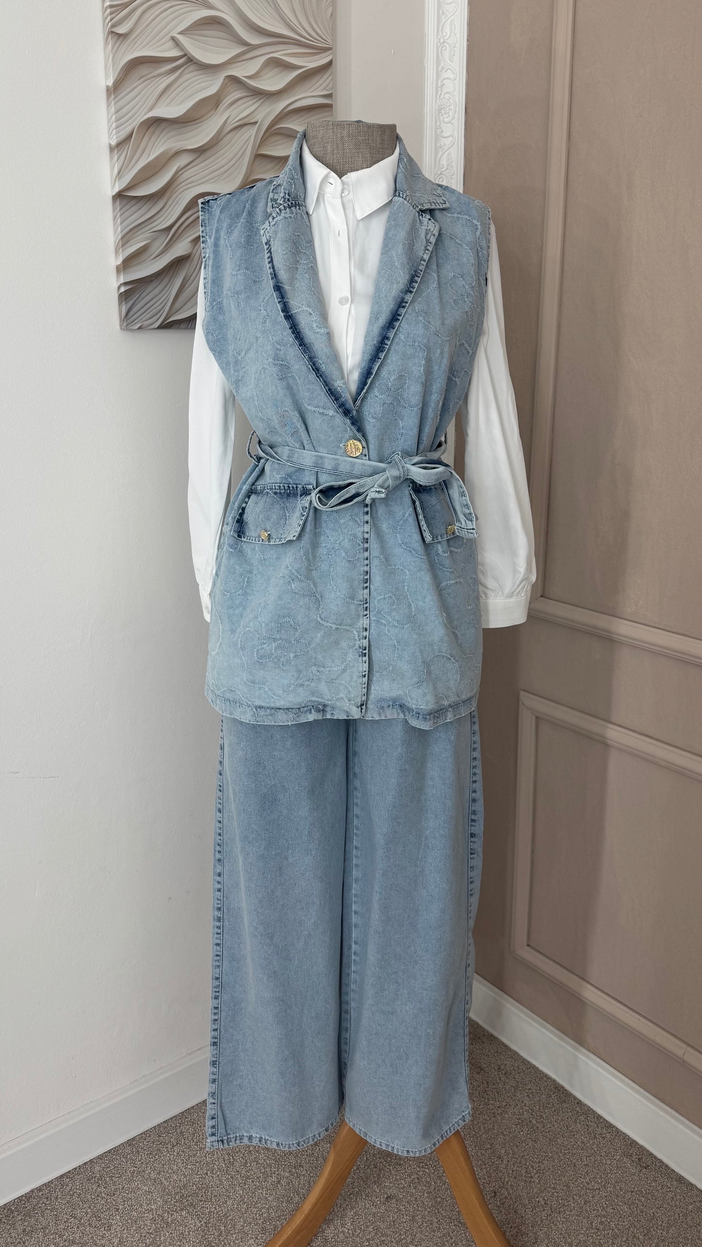 Trodijelni komplet DENIM svijetli
